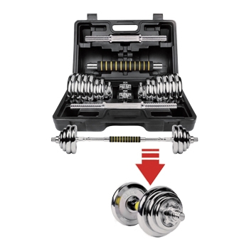 DNS06  CHROMED DUMBBELL SET