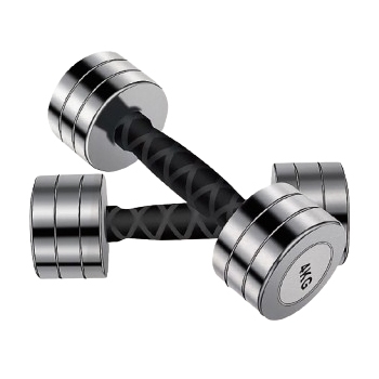 DB017  CHROME DUMBBELLS